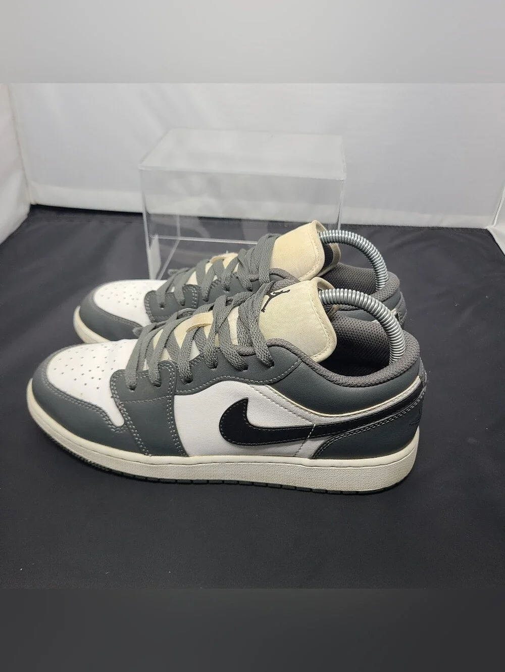 Air Jordan 1 Low GS 'Iron Grey Black' 553560-152 Youth size 7Y
